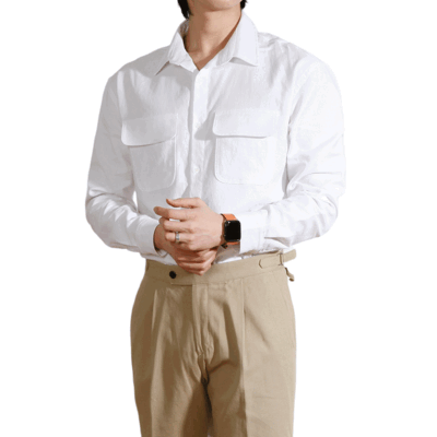 피그먼트 코튼 투포켓 셔츠 (4 color)