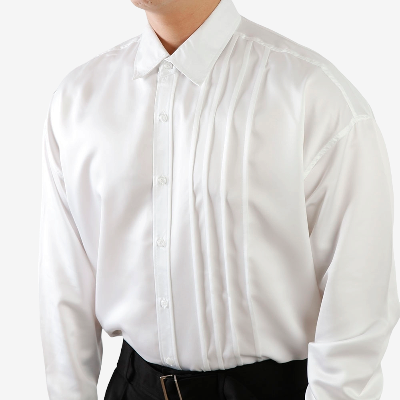 핀턱 사틴 드레스 셔츠 (3 color)